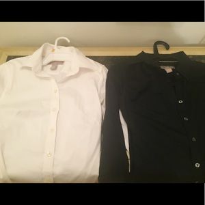 Two banana republic button down shirts size 0